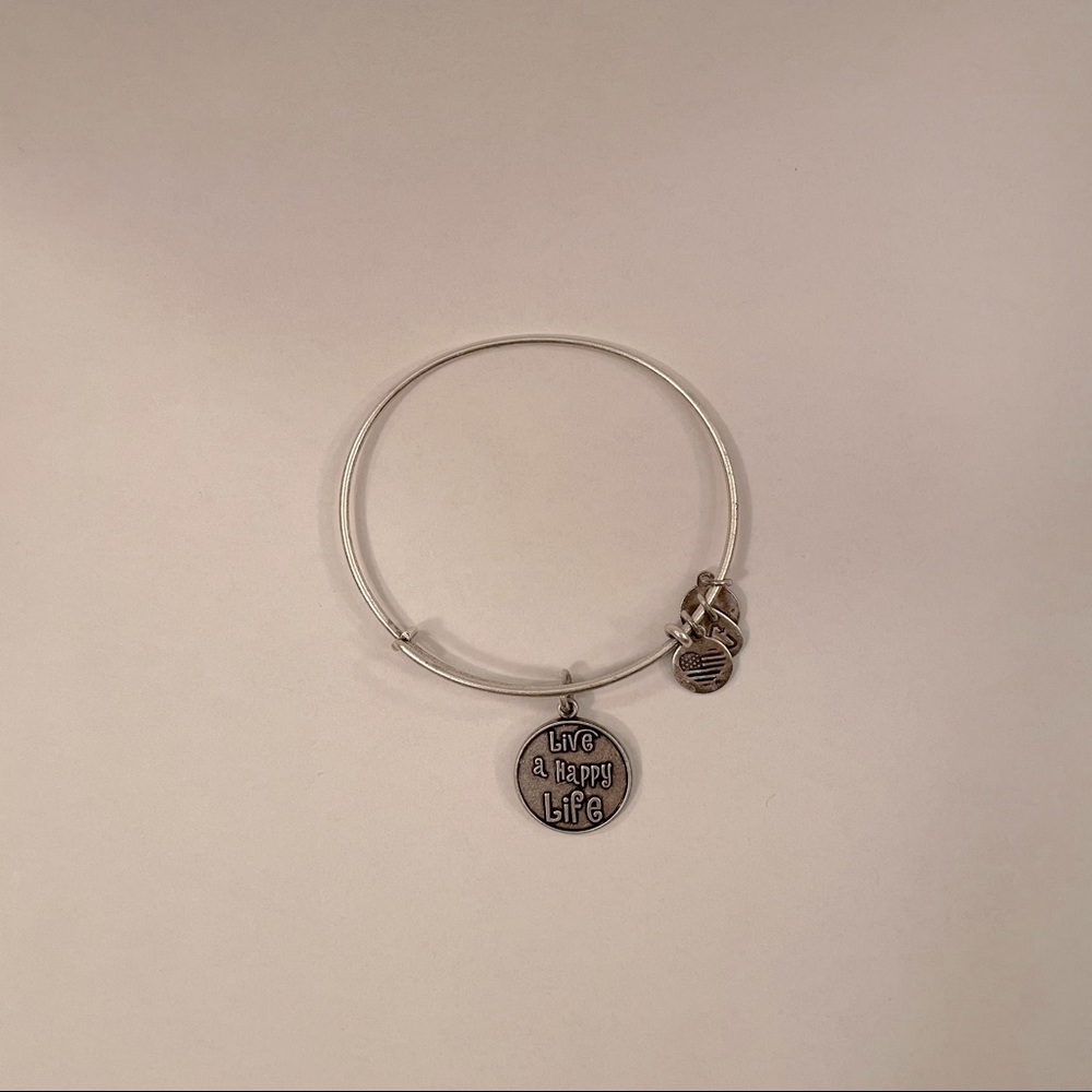 Live a Happy Life charm bangle